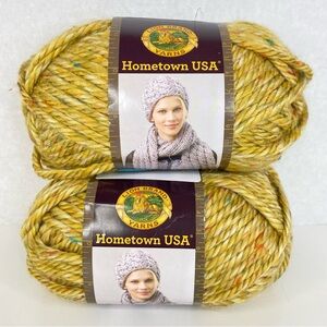 Lion Brand Yarns Hometown USA Wichita Tweed 2 Skeins NEW